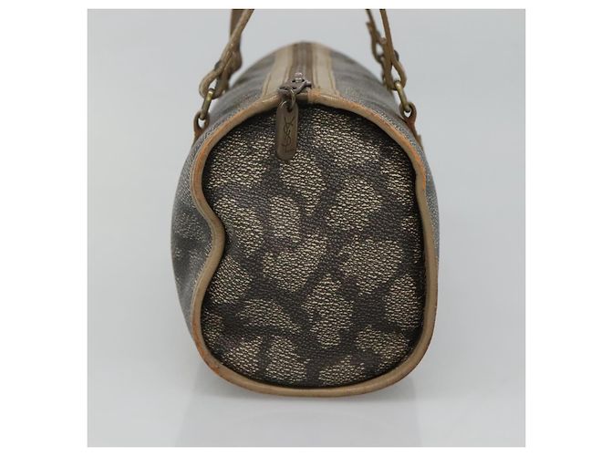 Borsa a mano SAINT LAURENT in pelle embossata grigia Auth sw230 Marrone - vista 3