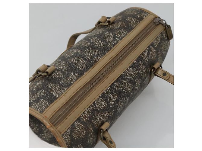 Borsa a mano SAINT LAURENT in pelle embossata grigia Auth sw230 Marrone - vista 6