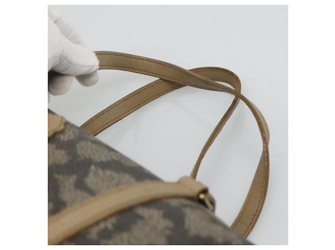Borsa a mano SAINT LAURENT in pelle embossata grigia Auth sw230 Marrone - vista 8