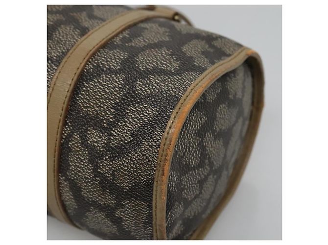 Borsa a mano SAINT LAURENT in pelle embossata grigia Auth sw230 Marrone - vista 9