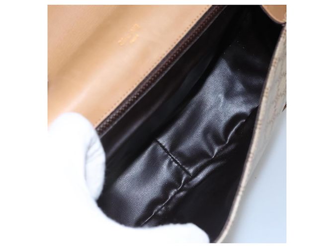 Céline Borsa a spalla in tela Macadam beige Auth BA971 - vista 10