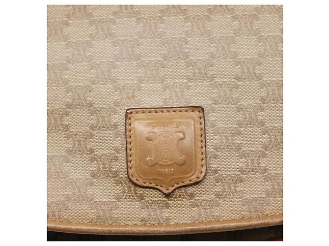 Céline Borsa a spalla in tela Macadam beige Auth BA971 - vista 17