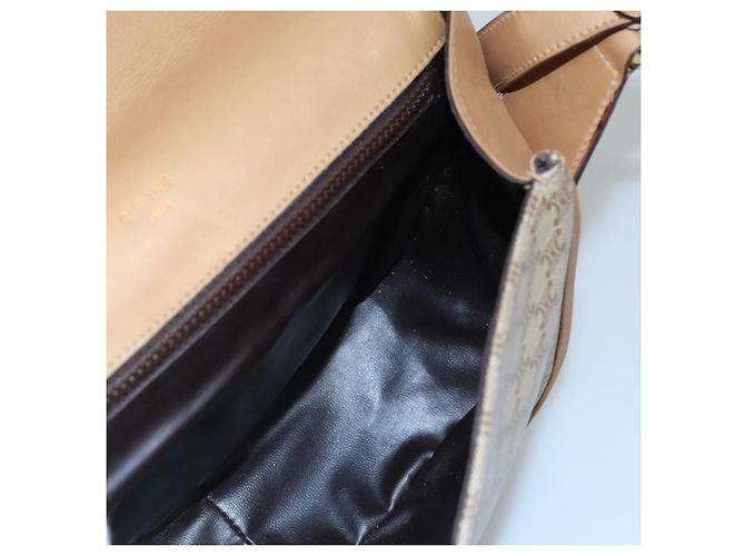 Céline Borsa a spalla in tela Macadam beige Auth BA971 - vista 19