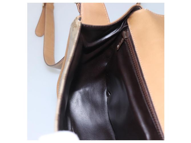 Céline Borsa a spalla in tela Macadam beige Auth BA971 - vista 20