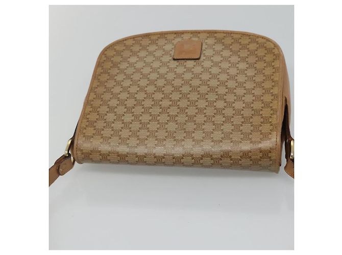 Céline Borsa a spalla in tela Macadam beige Auth BA971 - vista 6