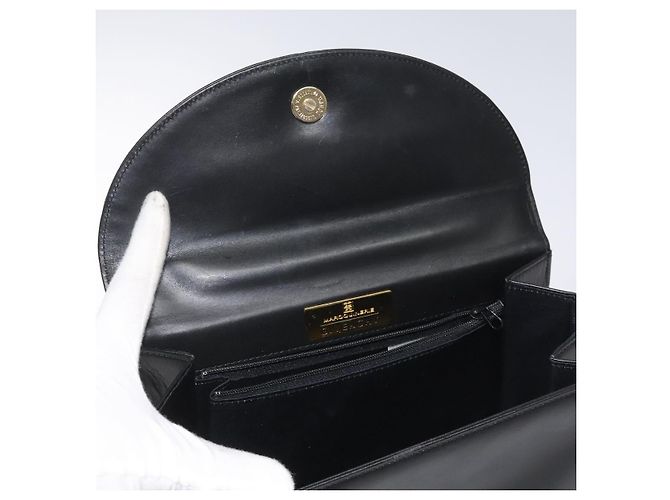 Borsa a mano in pelle nera GIVENCHY Auth hk2395 Nero - vista 11