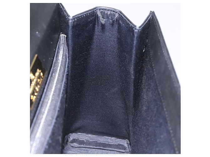Borsa a mano in pelle nera GIVENCHY Auth hk2395 Nero - vista 19