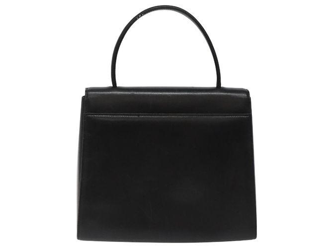 Borsa a mano in pelle nera GIVENCHY Auth hk2395 Nero - vista 2