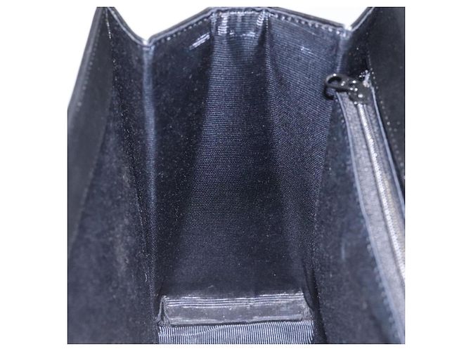 Borsa a mano in pelle nera GIVENCHY Auth hk2395 Nero - vista 20