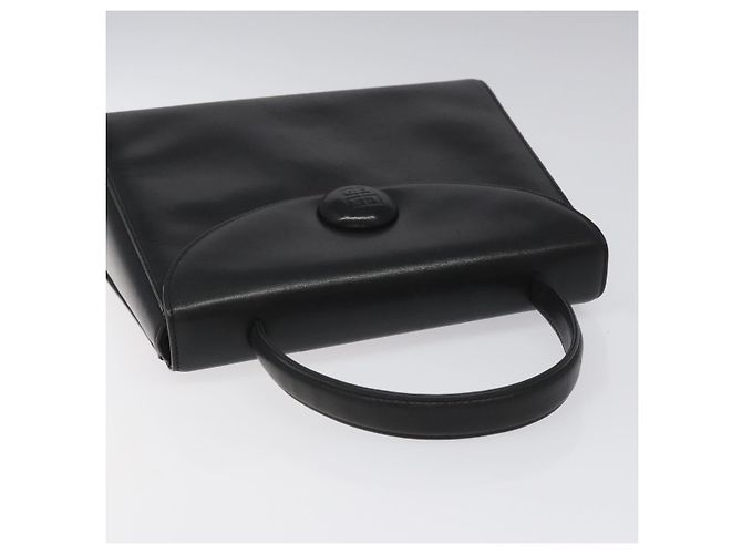 Borsa a mano in pelle nera GIVENCHY Auth hk2395 Nero - vista 6