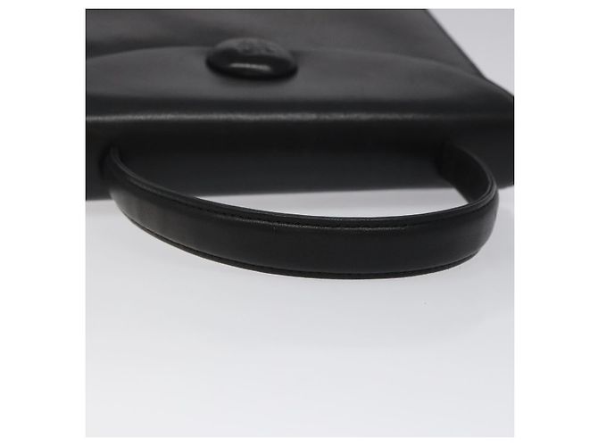 Borsa a mano in pelle nera GIVENCHY Auth hk2395 Nero - vista 7