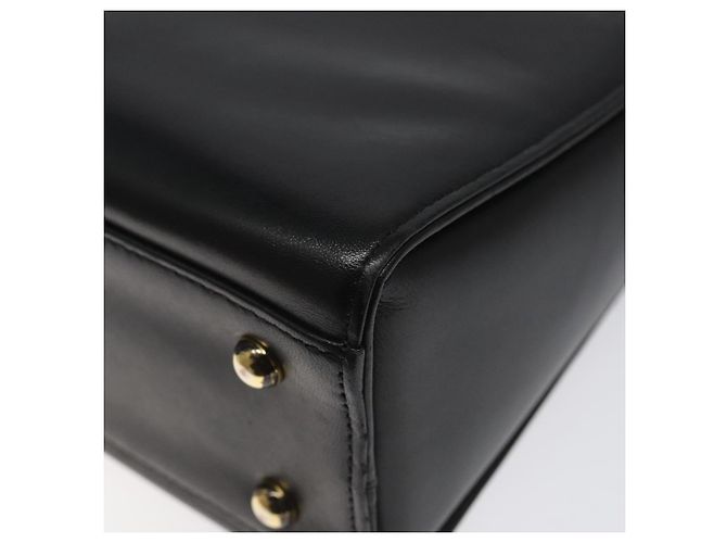 Borsa a mano in pelle nera GIVENCHY Auth hk2395 Nero - vista 9