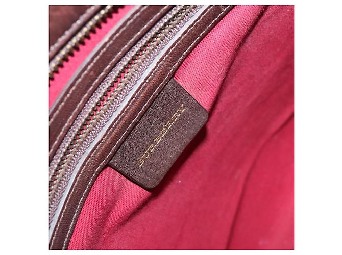 Borsa a spalla Burberry Nova Check in lana beige Auth EC948 - vista 11
