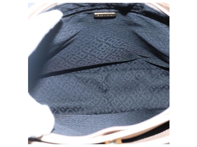 BALLY Bolso de Hombro Acolchado de Cuero Beige Dorado Auth BA814 - vista 12