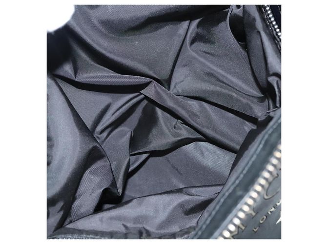 Borsa a spalla Jimmy Choo in nylon e pelle nera Auth bs23874 Nero - vista 25