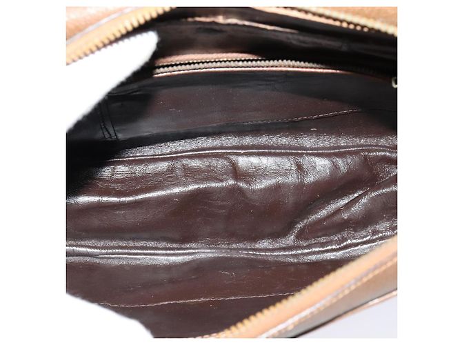 Céline Borsa a spalla Celine C Sulky in tela marrone Auth bs23894 - vista 11