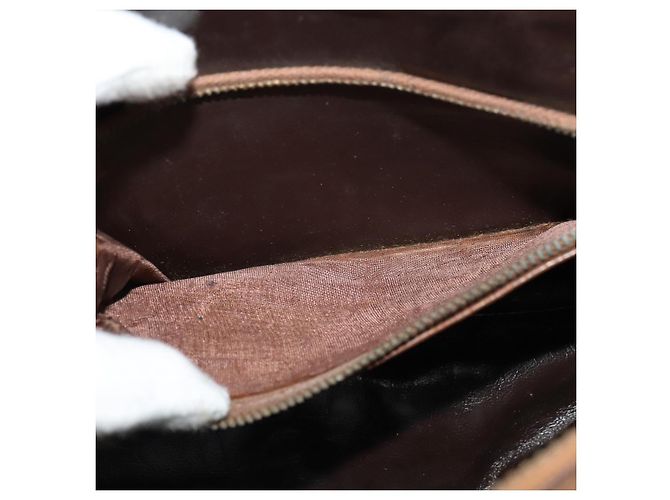 Céline Borsa a spalla Celine C Sulky in tela marrone Auth bs23894 - vista 21