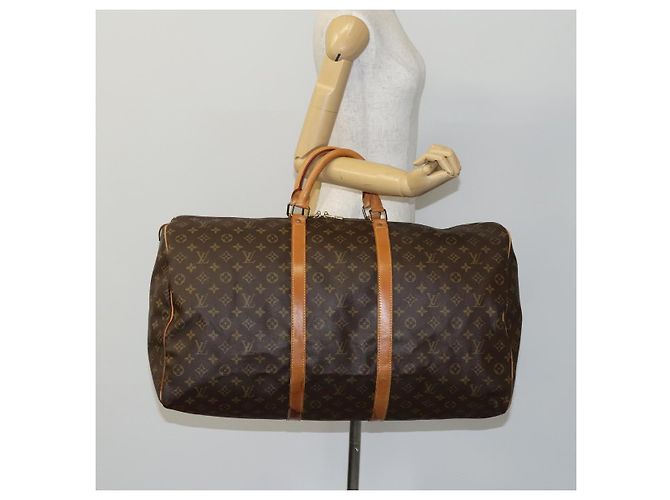 LOUIS VUITTON Monogram Keepall 60 Bolsa Boston M41422 LV Auth ep7997 Monograma - vista 21