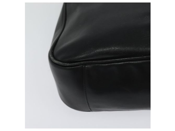 Borsa a mano in pelle GUCCI Bamboo 2 vie nera oro 001 3444 1638 Auth BA755 Nero D'oro - vista 17