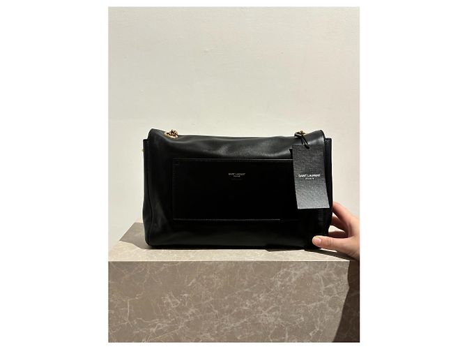 SAINT LAURENT Borse T. Pelle Nero - vista 3
