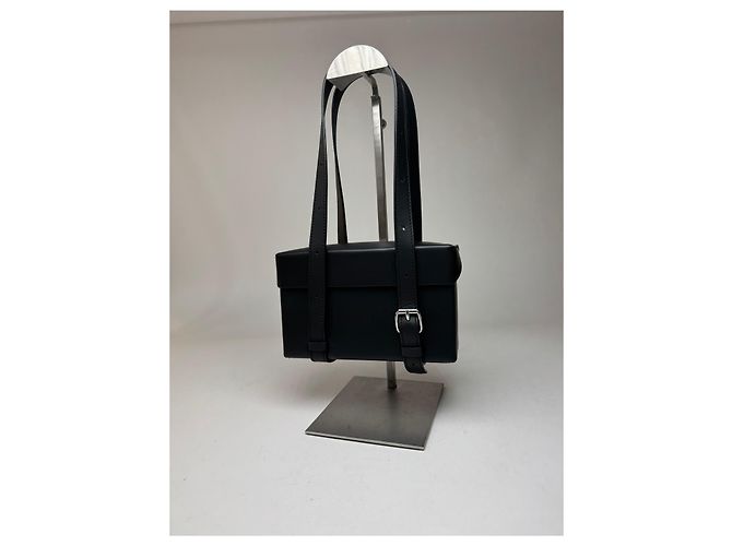 Maison Martin Margiela Borsa in pelle nera Maison Margiela Nero - vista 15