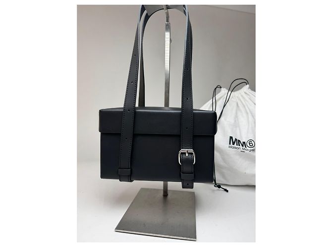Maison Martin Margiela Borsa in pelle nera Maison Margiela Nero - vista 3