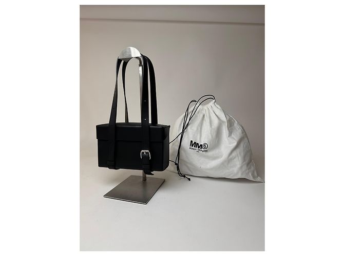 Maison Martin Margiela Borsa in pelle nera Maison Margiela Nero - vista 7