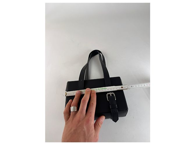 Maison Martin Margiela Borsa in pelle nera Maison Margiela Nero - vista 9