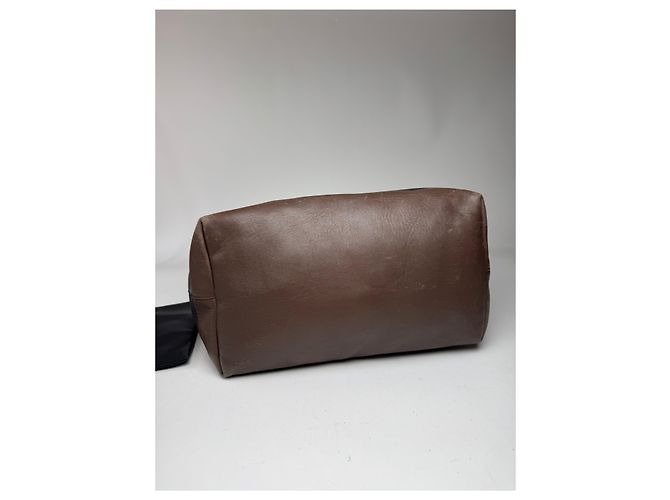 Vintage Marni Leder Tasche Marine Schwarz Braun - Ansicht 8