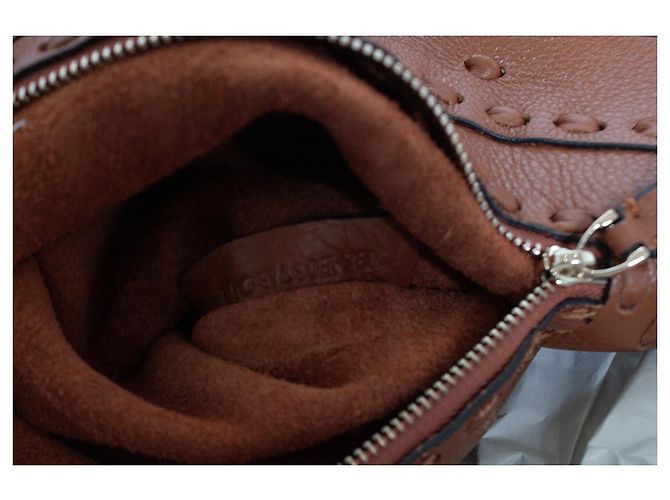 Valentino Garavani, C-Rockee Fransen-Leder-Tasche Braun - Ansicht 9