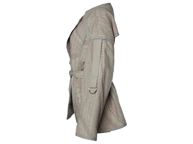 IRO, gewebte Nilran-Jacke mit Gürtel - Ansicht 2