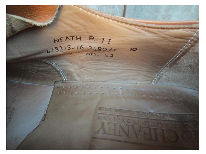 Autre Marque Derby Cheaney Neath R II in pelle marrone chiaro - vista 8