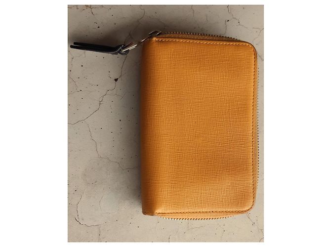 Portafoglio Max Mara in pelle giallo e marrone - vista 5