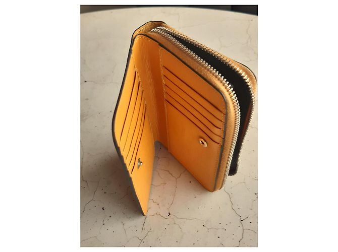 Portafoglio Max Mara in pelle giallo e marrone - vista 7