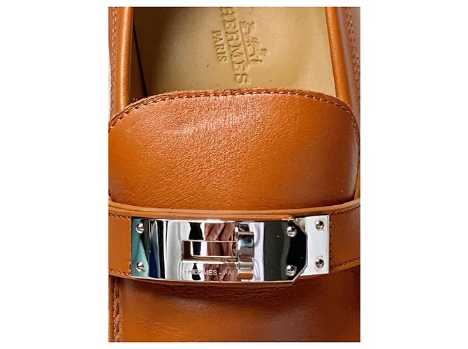 Hermès Mocassino Destin HERMES Marrone chiaro - vista 3