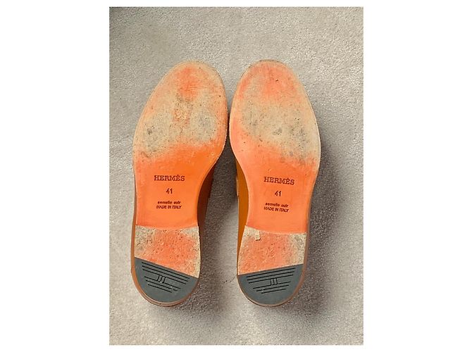 Hermès Mocassino Destin HERMES Marrone chiaro - vista 4
