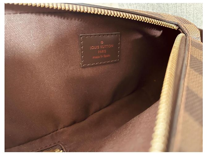 Pochette Louis Vuitton Geronimos Damier Tela e Pelle Marrone - vista 6