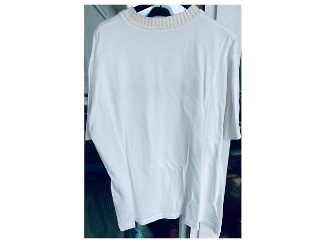 T-shirt Louis Vuitton in cotone bianco - vista 3