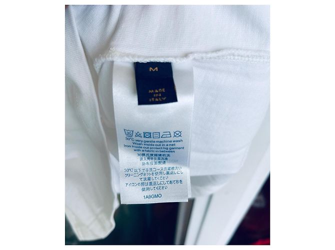 T-shirt Louis Vuitton in cotone bianco - vista 6