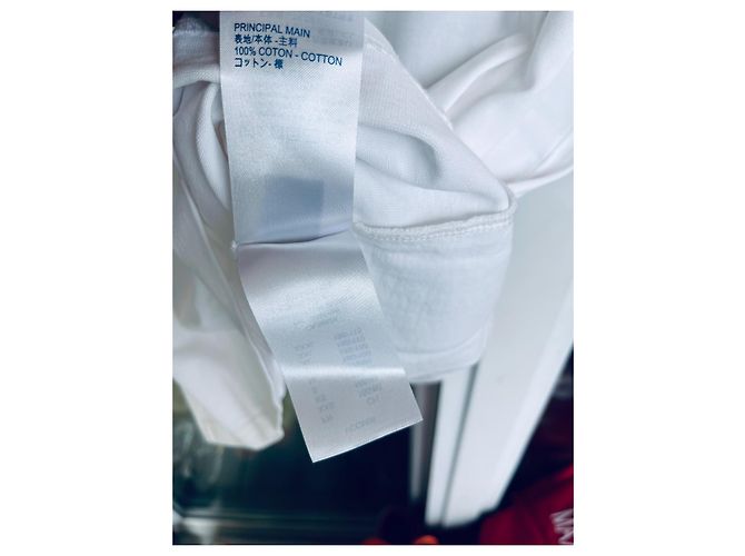 T-shirt Louis Vuitton in cotone bianco - vista 7
