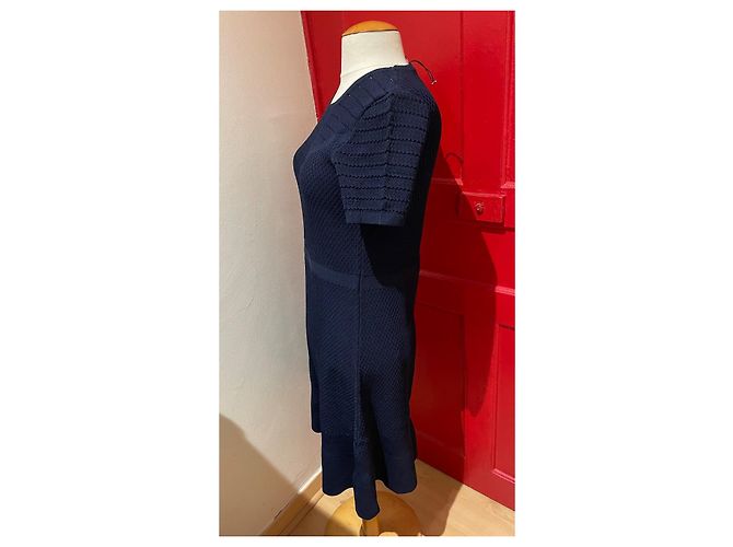 Gerard Darel Strickkleid Marineblau - Ansicht 2