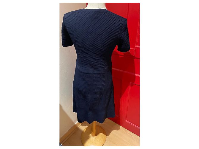 Gerard Darel Strickkleid Marineblau - Ansicht 3
