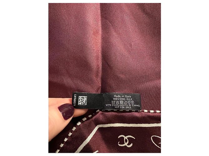 Chanel Lenços Bordeaux - vista 6