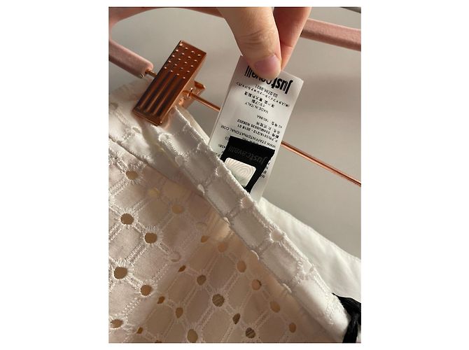 Shorts de algodão branco Just Cavalli - vista 4