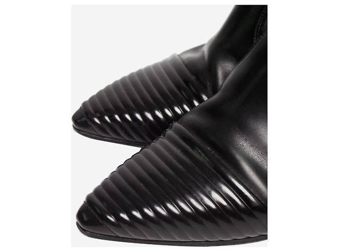 Louis Vuitton Botas Chelsea de cuero negro - talla EU 38,5 - vista 6