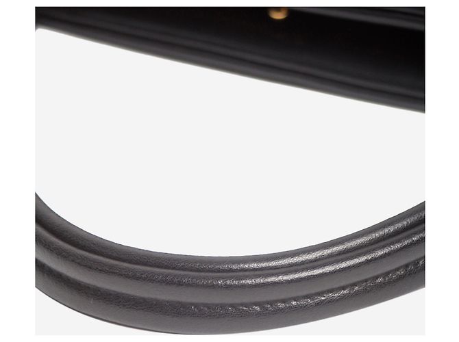 Céline Bolsa de mão em couro preto - vista 5