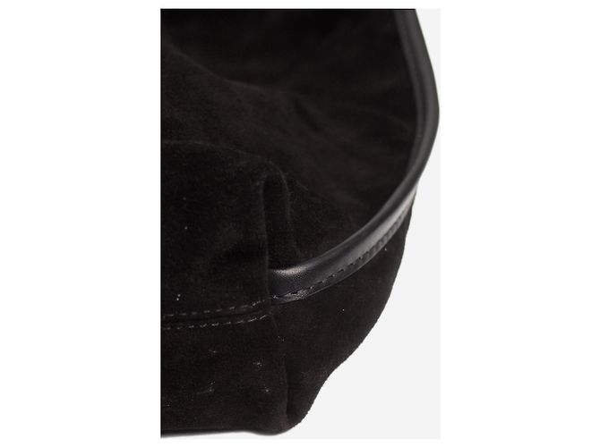 Jerome Dreyfuss Sac fourre-tout en daim noir Paco - vue 5