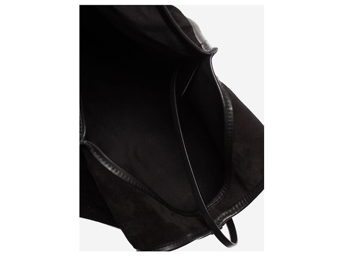 Jerome Dreyfuss Sac fourre-tout en daim noir Paco - vue 8