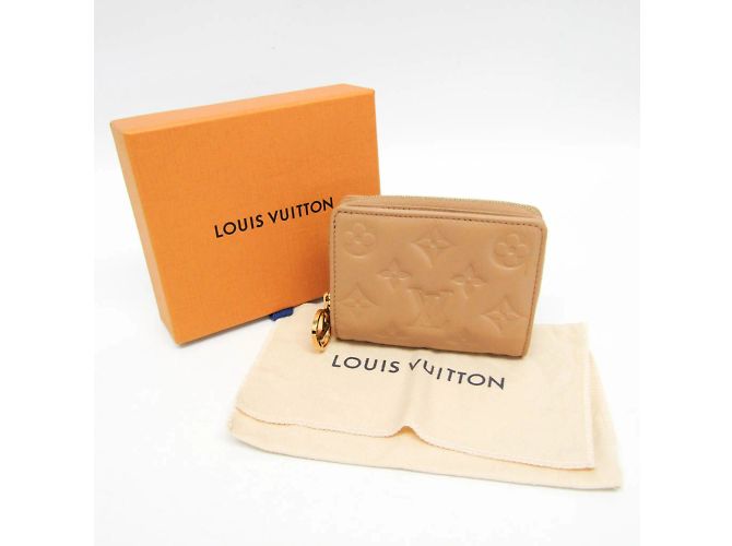 Louis Vuitton Monogram Prägung Lou Geldbörse Kamel - Ansicht 2