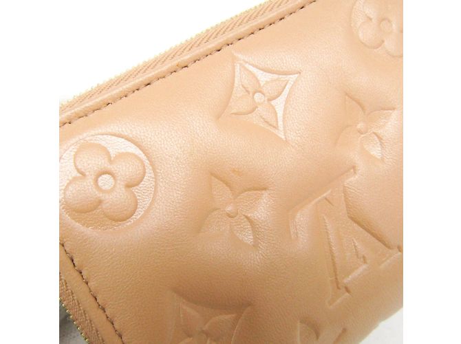 Louis Vuitton Monogram Prägung Lou Geldbörse Kamel - Ansicht 8